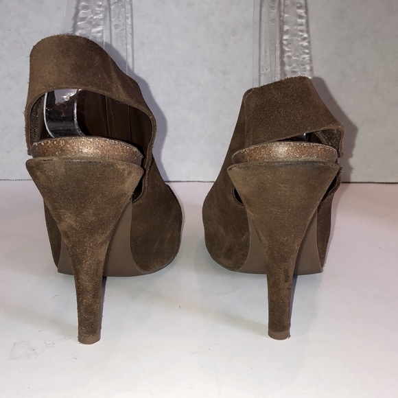 PEDRO GARCIA Paola Suede Open Toe Platform Sandals Booties 39/9 - Picture 6 of 16